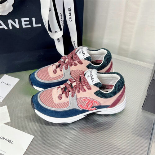 High Quality Luxury Chanel New Color Wool Stitching Casual Sneakers – Style 39878