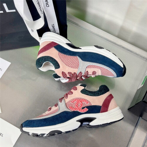 High Quality Luxury Chanel New Color Wool Stitching Casual Sneakers – Style 39878 product detail