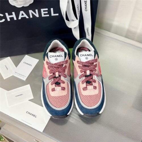 High Quality Luxury Chanel New Color Wool Stitching Casual Sneakers – Style 39878 product detail