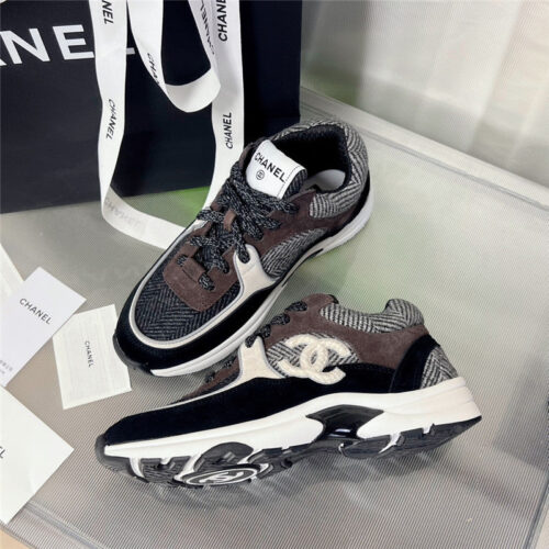 High Quality Luxury Chanel New Color Wool Stitching Casual Sneakers – Style 12198 alternate view