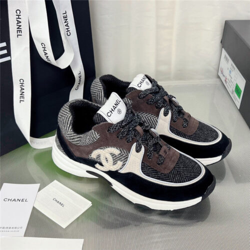 High Quality Luxury Chanel New Color Wool Stitching Casual Sneakers – Style 12198 product detail