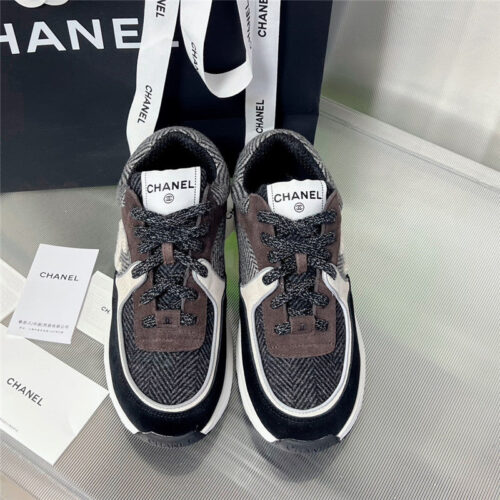 High Quality Luxury Chanel New Color Wool Stitching Casual Sneakers – Style 12198 product detail