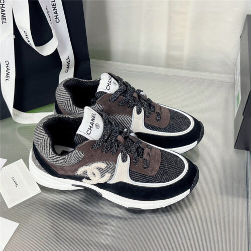 High Quality Luxury Chanel New Color Wool Stitching Casual Sneakers – Style 12198 product detail