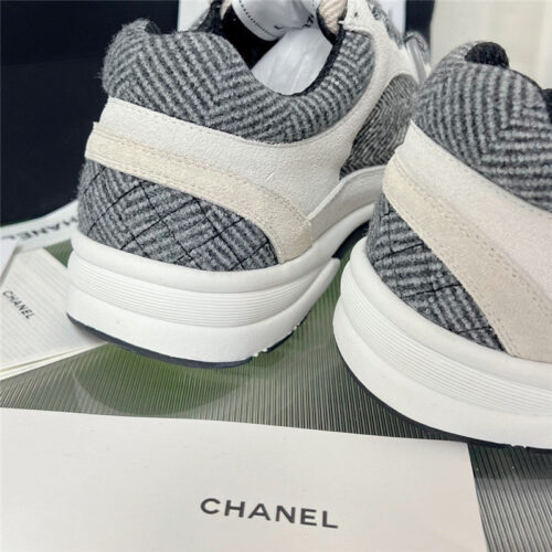 High Quality Luxury Chanel New Color Wool Stitching Casual Sneakers – Style 82822 product detail