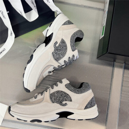 High Quality Luxury Chanel New Color Wool Stitching Casual Sneakers – Style 82822 product detail