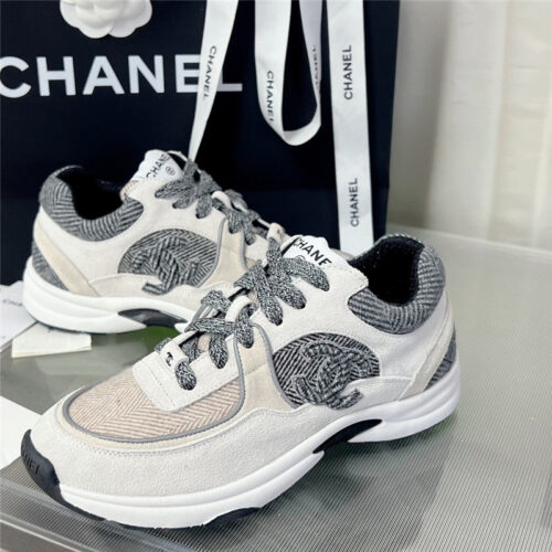 High Quality Luxury Chanel New Color Wool Stitching Casual Sneakers – Style 82822 product detail