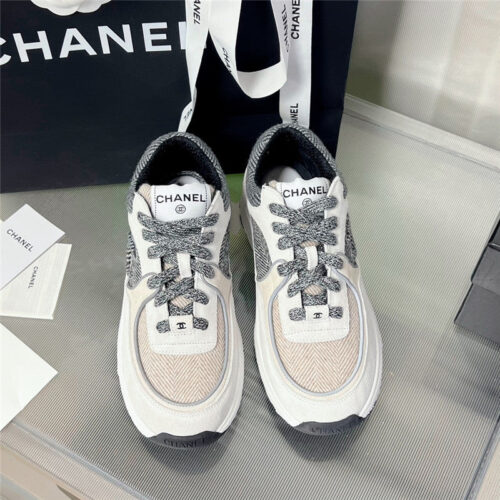 High Quality Luxury Chanel New Color Wool Stitching Casual Sneakers – Style 82822 product detail