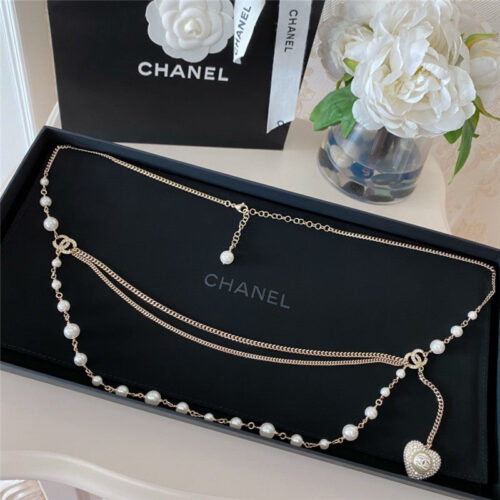 High Quality Luxury Chanel Full Diamond Love Chain Waist Chain