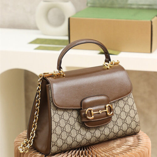 High Quality Luxury Gucci Horsebit 1955 Medium Shoulder Bag – Style 03380 product detail