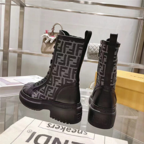 High Quality Luxury Fendi Domino FF Ankle Boots – Style 07731 product detail