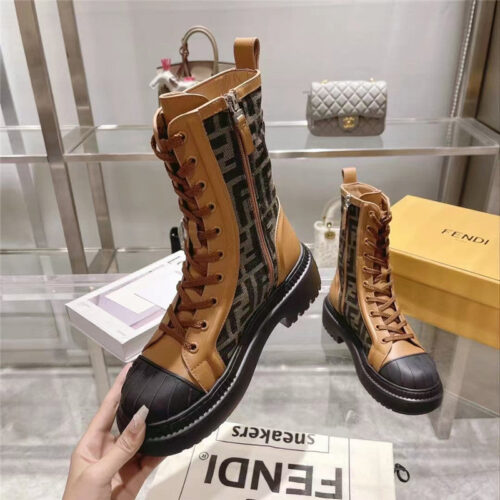 High Quality Luxury Fendi Domino FF Ankle Boots product detail