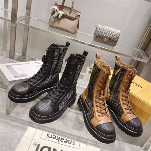 High Quality Luxury Fendi Domino FF Ankle Boots product detail