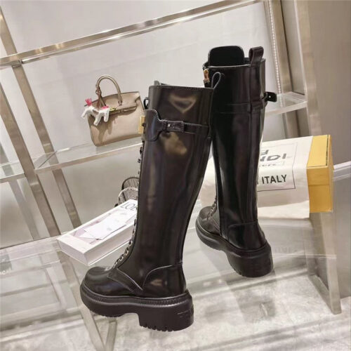 High Quality Luxury Fendi Domino FF Long Boots – Style 66483 product detail