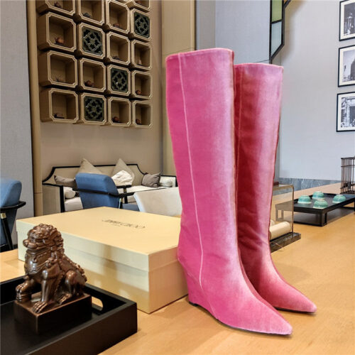 High Quality Luxury Jimmy Choo Wedge Long Boots – Style 99959