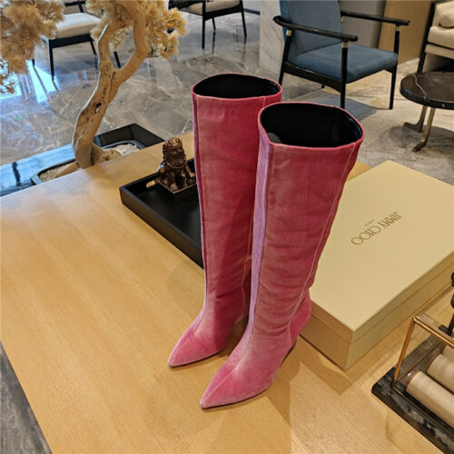 High Quality Luxury Jimmy Choo Wedge Long Boots – Style 99959 product detail