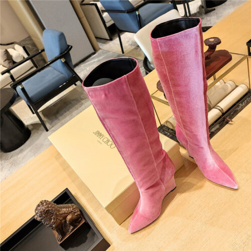 High Quality Luxury Jimmy Choo Wedge Long Boots – Style 99959 product detail