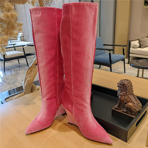 High Quality Luxury Jimmy Choo Wedge Long Boots – Style 99959 product detail