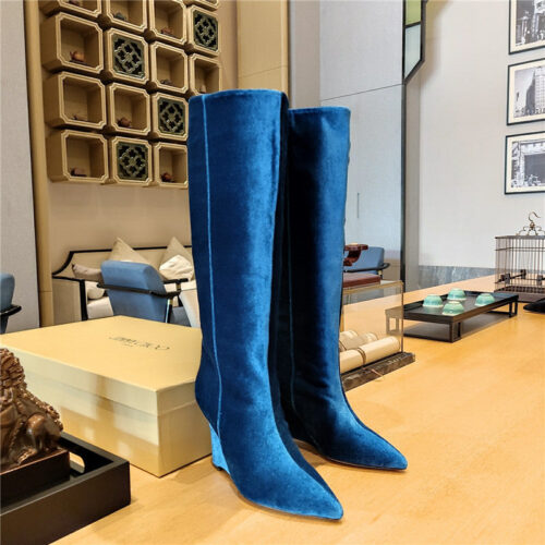 High Quality Luxury Jimmy Choo Wedge Long Boots – Style 53623