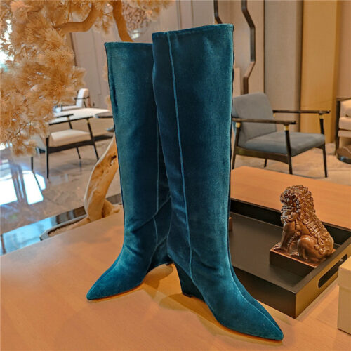 High Quality Luxury Jimmy Choo Wedge Long Boots – Style 53623 product detail