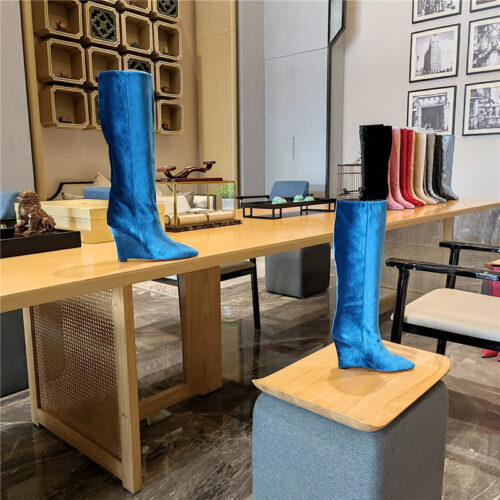 High Quality Luxury Jimmy Choo Wedge Long Boots – Style 53623 product detail