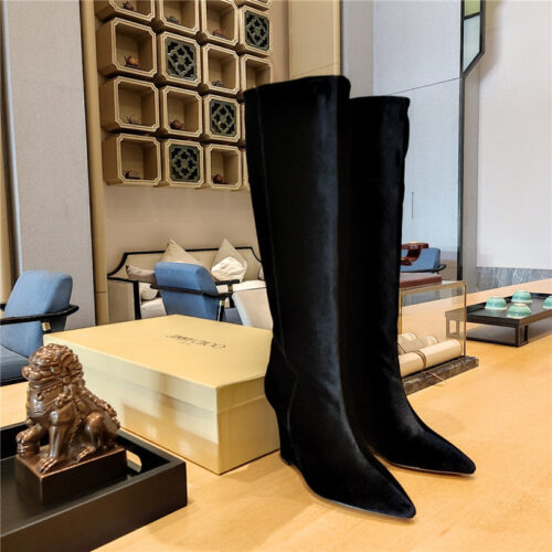 High Quality Luxury Jimmy Choo Wedge Long Boots – Style 14071