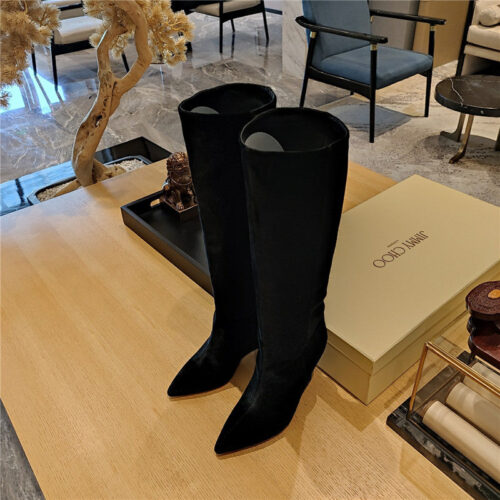 High Quality Luxury Jimmy Choo Wedge Long Boots – Style 14071 product detail