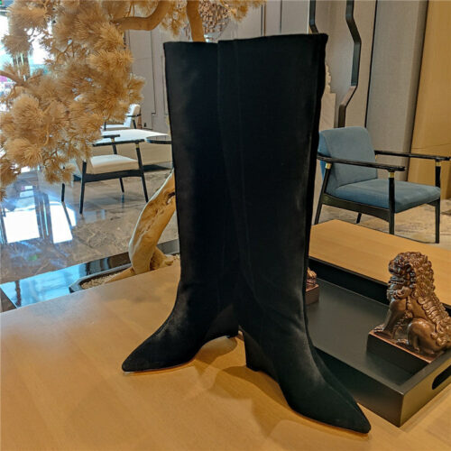 High Quality Luxury Jimmy Choo Wedge Long Boots – Style 14071 product detail