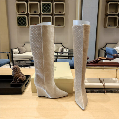 High Quality Luxury Jimmy Choo Wedge Long Boots – Style 76215 product detail