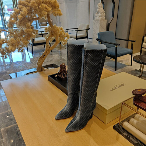 High Quality Luxury Jimmy Choo Wedge Long Boots product detail