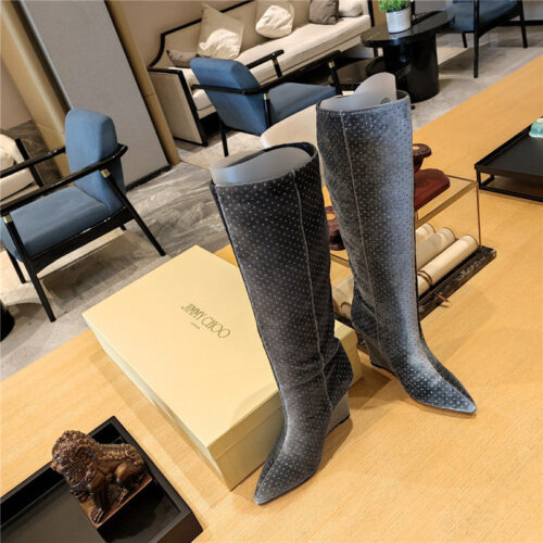 High Quality Luxury Jimmy Choo Wedge Long Boots product detail