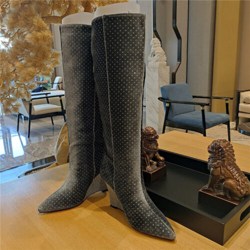 High Quality Luxury Jimmy Choo Wedge Long Boots product detail