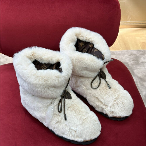 High Quality Luxury Louis Vuitton Woven Wool Winter Boots – Sizes 34–41 product detail