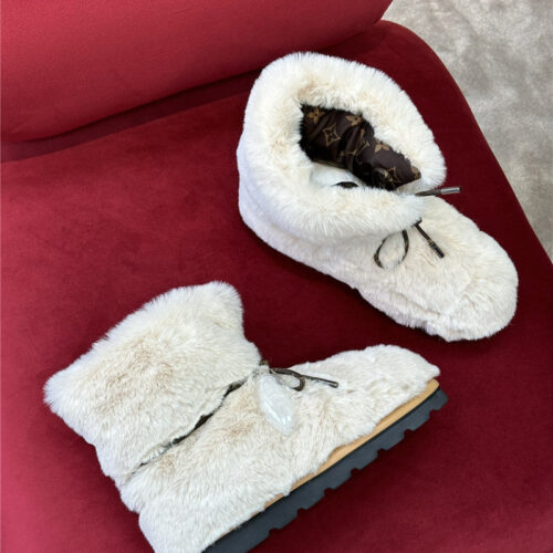 High Quality Luxury Louis Vuitton Woven Wool Winter Boots – Sizes 34–41 product detail