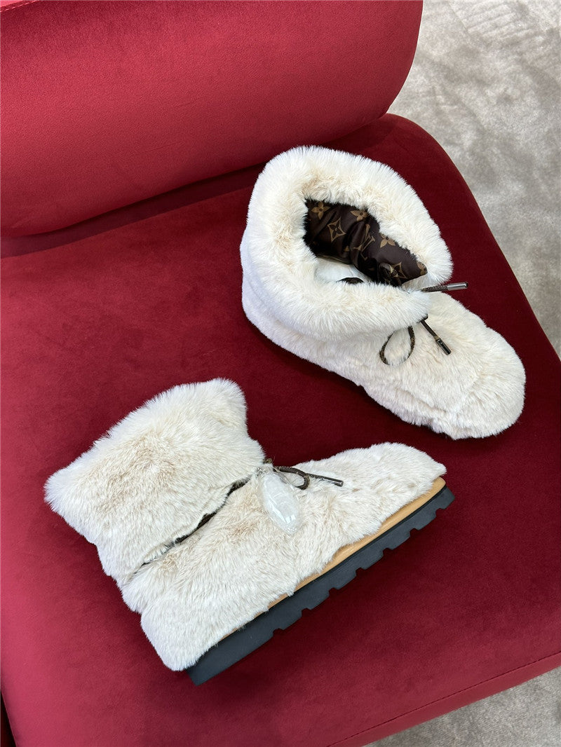 High Quality Luxury Louis Vuitton Woven Wool Winter Boots – Sizes 34–41 product detail