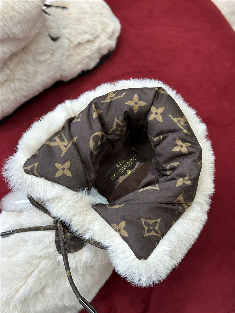 High Quality Luxury Louis Vuitton Woven Wool Winter Boots – Sizes 34–41 product detail