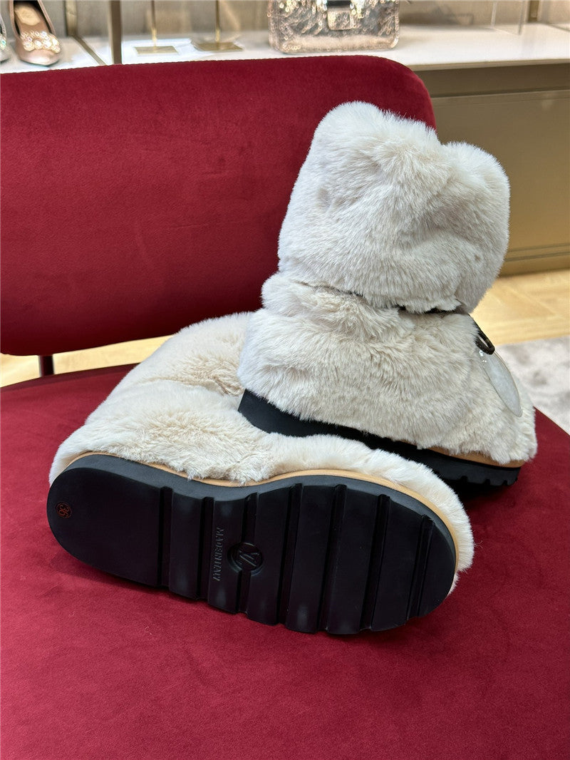 High Quality Luxury Louis Vuitton Woven Wool Winter Boots – Sizes 34–41 product detail