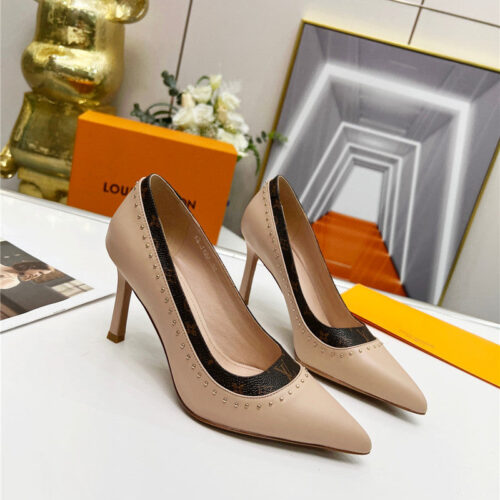 High Quality Luxury Louis Vuitton Logo Leather Shoes