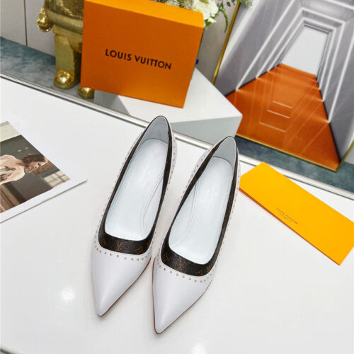 High Quality Luxury Louis Vuitton Logo Leather Shoes – Style 47747 product detail