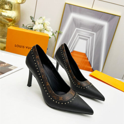 High Quality Luxury Louis Vuitton Logo Leather Shoes – Style 51139