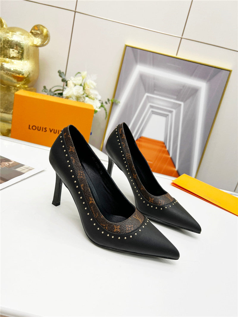 High Quality Luxury Louis Vuitton Logo Leather Shoes – Style 51139
