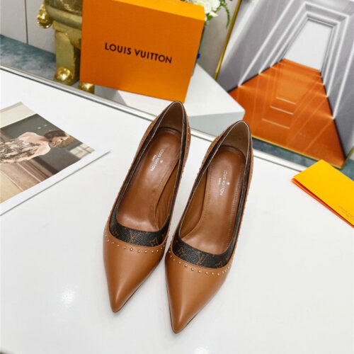 High Quality Luxury Louis Vuitton Logo Leather Shoes – Style 82211 product detail