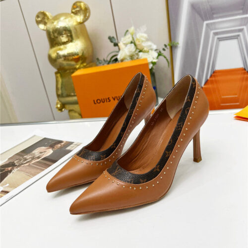 High Quality Luxury Louis Vuitton Logo Leather Shoes – Style 82211