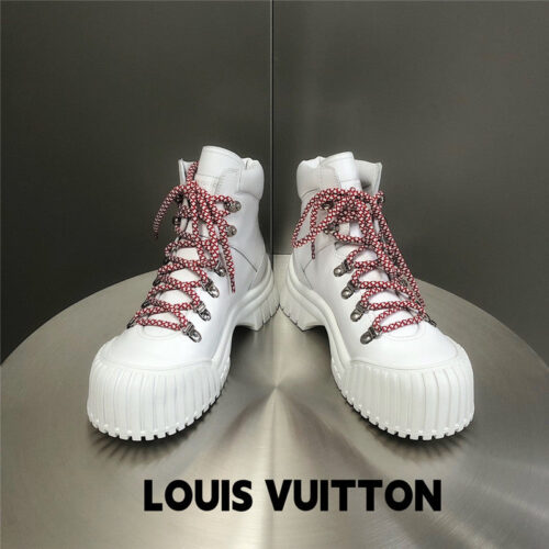 High Quality Luxury Louis Vuitton Ruby Flat Ranger Shoes product detail