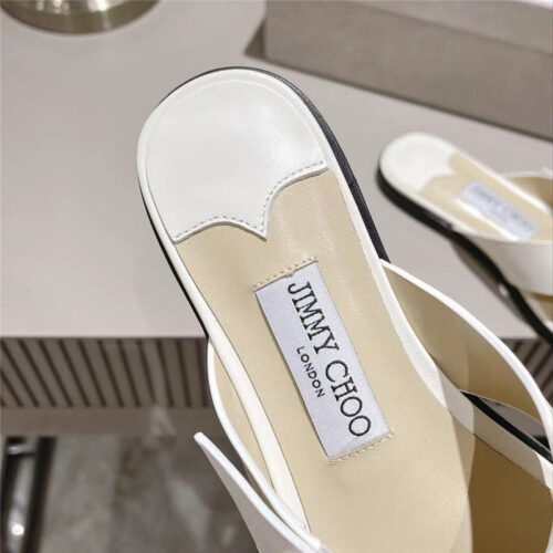High Quality Luxury Jimmy Choo Rhinestone C Buckle Slides product detail