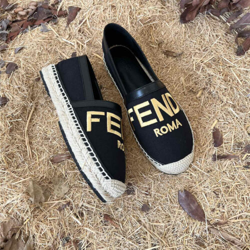 High Quality Luxury Fendi Espadrille Fisherman Shoes product detail
