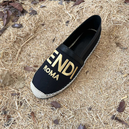 High Quality Luxury Fendi Espadrille Fisherman Shoes