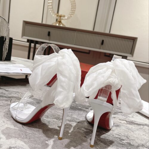 High Quality Luxury Christian Louboutin Butterfly Diamond Buckle Sandals – Style 57108 product detail