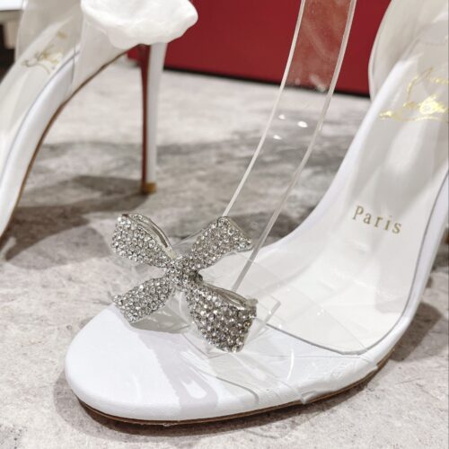 High Quality Luxury Christian Louboutin Butterfly Diamond Buckle Sandals – Style 57108 product detail