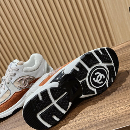 High Quality Luxury Chanel Tweed Stitching Casual Sneakers – Style 42086 product detail