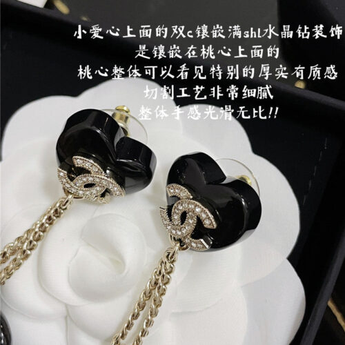 High Quality Luxury Chanel Crystal Diamond Earrings – Style 49803 product detail